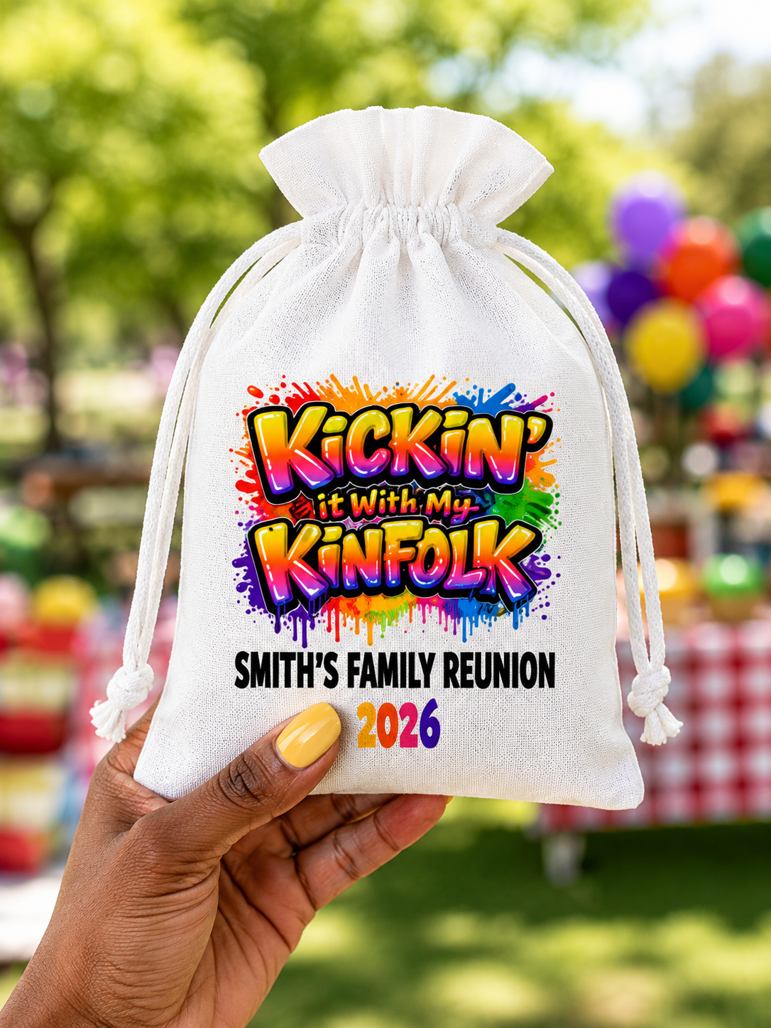 Kicking It With My Kinfolk Personalized Family Reunion Treat Bags by This Is Your Sign