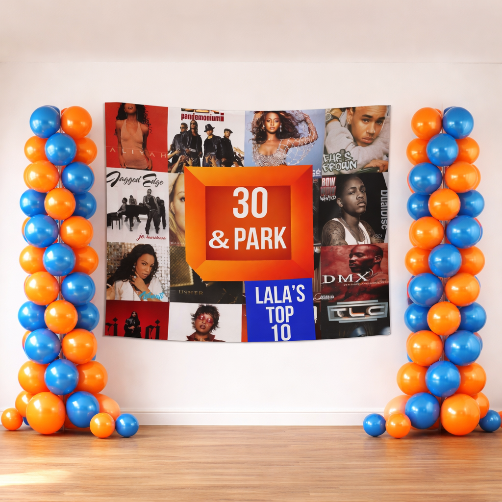 Personalized 106 and Park Inspired 2000s R&B & Hip Hop Birthday Banner — Custom Age by This is Your Sign