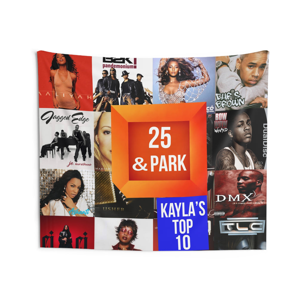 Personalized 2000s R&B & Hip Hop Birthday Banner Tapestry — Custom Age Milestone (21st, 25th, 30th) by Printify