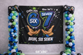 6 7 "I Was Six Now I'm Seven" Personalized Backdrop Banner by Printify