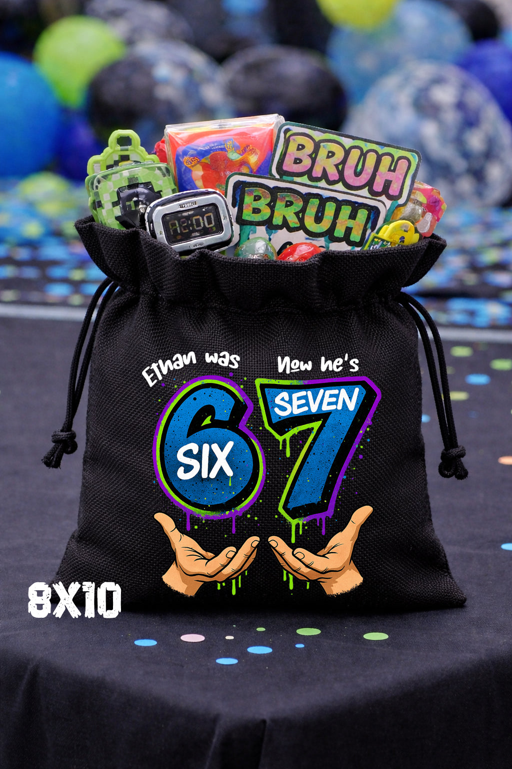 Personalized “67” Birthday Treat Bags — Custom Party Favor Bags by This Is Your Sign