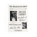 Custom Newspaper Bachelorette Party Banner Tapestry by Printify