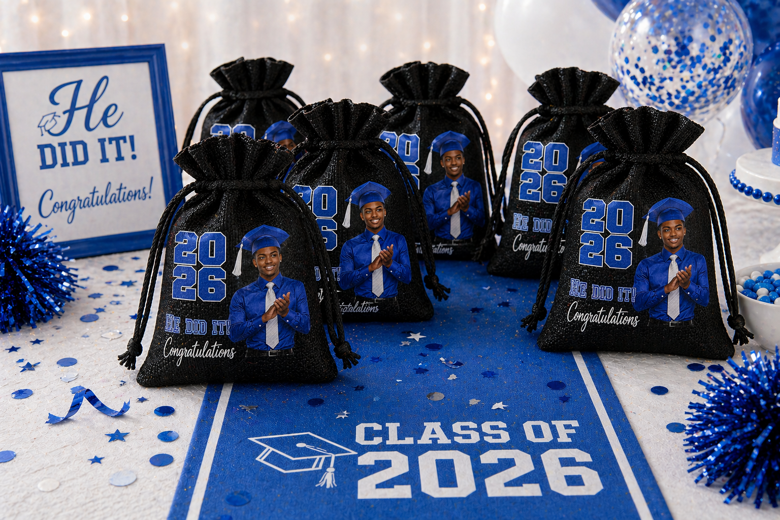 Graduation Party Banner Wall Tapestry With Photo Save 35% Off At Checkout by This Is Your Sign