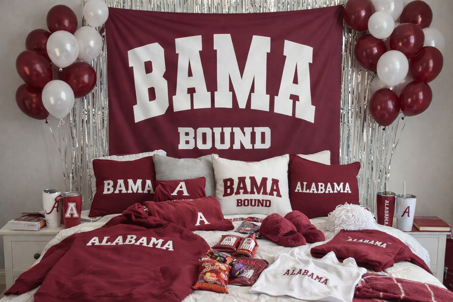 College Bound Banner Tapestry — Personalized Dorm Wall Decor & Decision Day Sign by This Is Your Sign