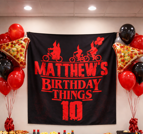 Birthday Things Personalized Birthday Banner by This is Your Sign