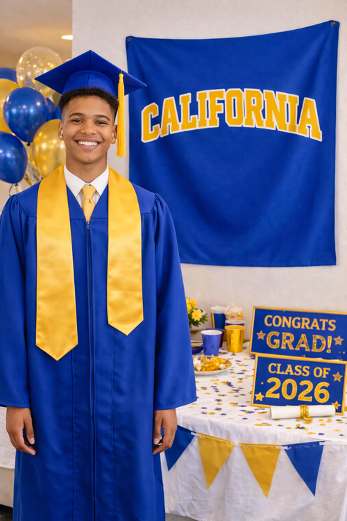 College Bound Banner Tapestry — Personalized Dorm Wall Decor & Decision Day Sign by This Is Your Sign