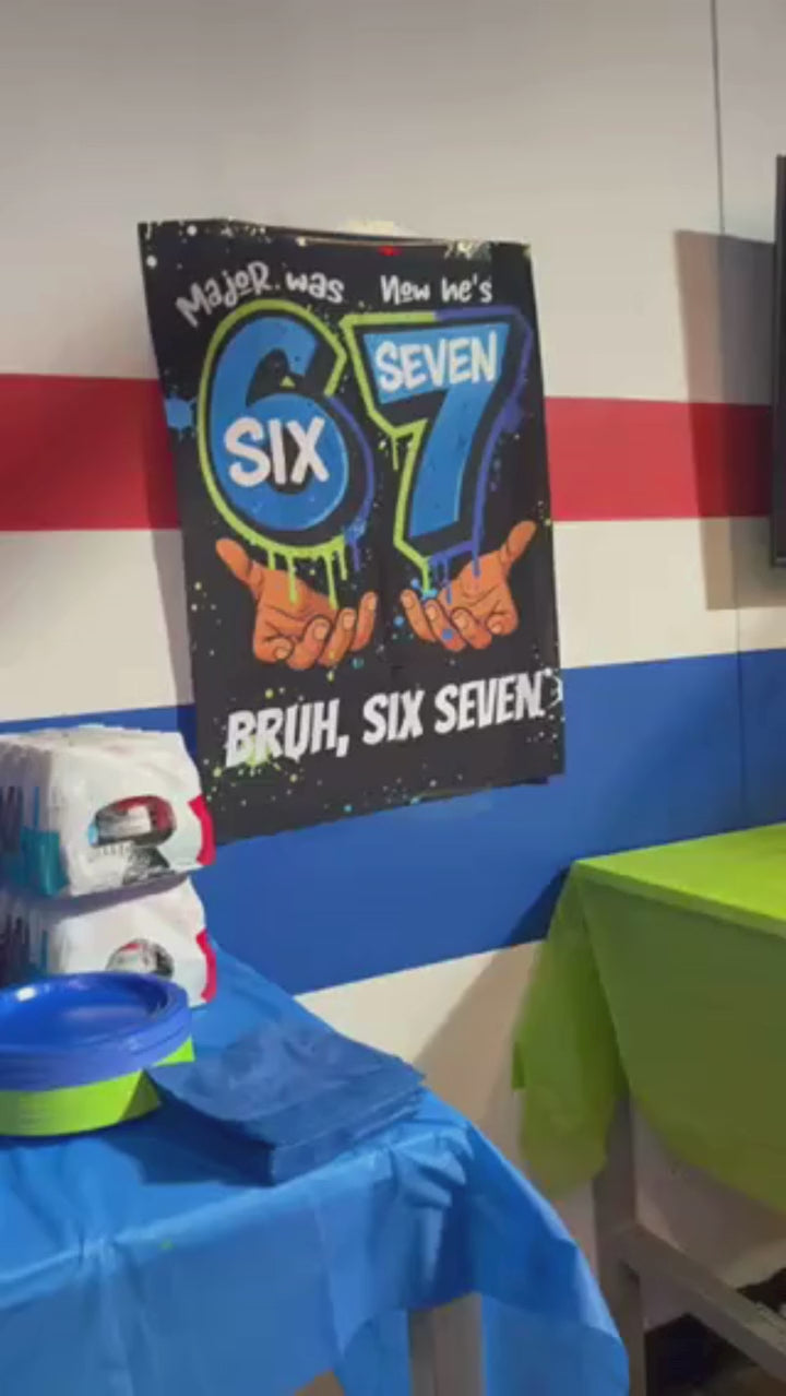 Personalized “67” Birthday Treat Bags — Custom Party Favor Bags